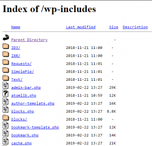 Of directory index webserver